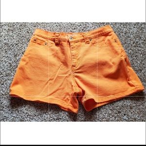 Womens Faded Glory Shorts Size 8 - Orange